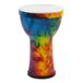 World Rhythm MDJ007-RD synthetische djembe, 15,24 cm, regenboog | 6 inch vooraf afgestemde djembe, ideaal voor scholen, werkplaatsen, beginners en groepsspelletjes.