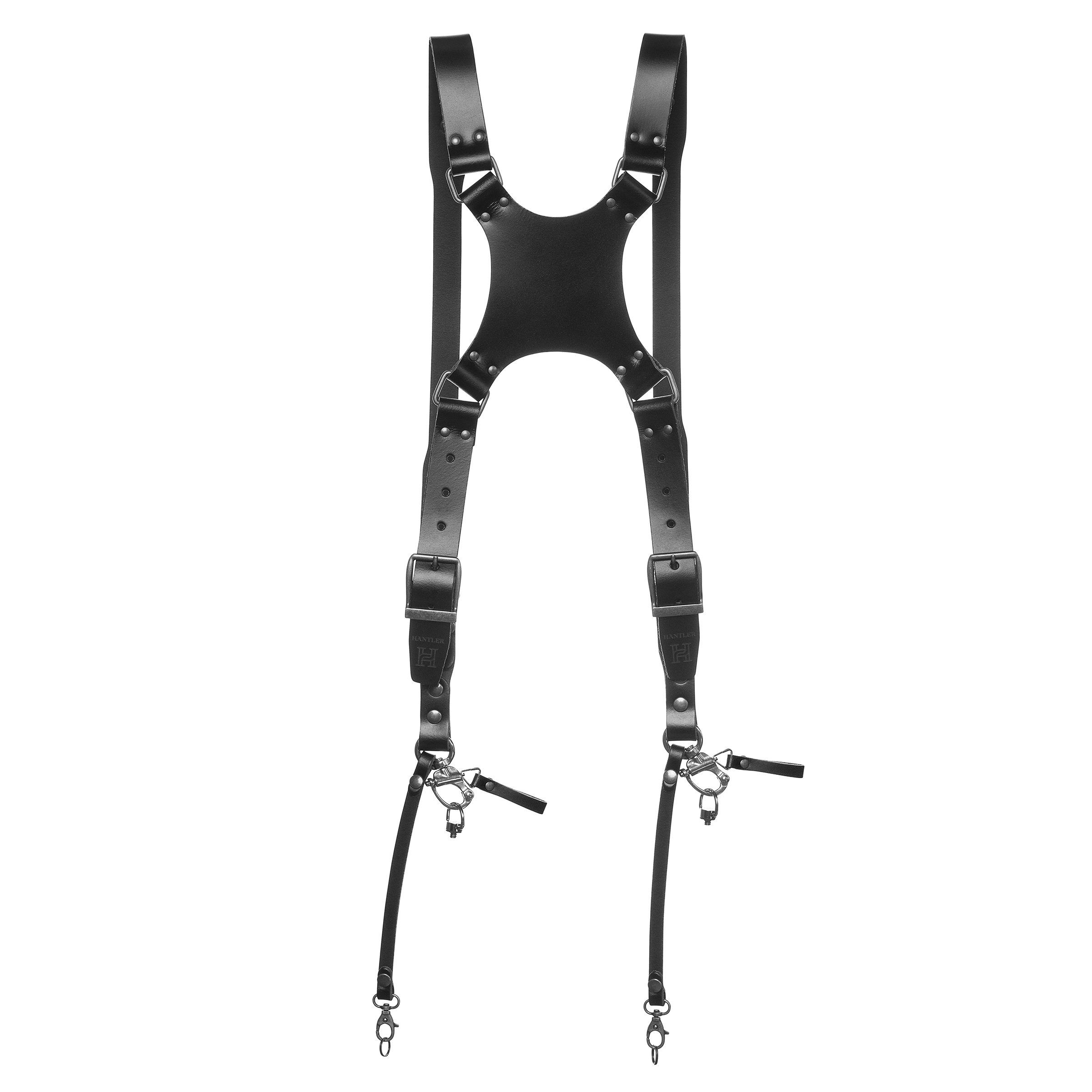 Hantler Dual Camera Harness - Black - L/XL - 8720726975155