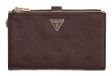 GUESS Blake SLG Double Zip Organizer Brown Logo donkerbruin portemonnee