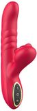 Erospace Sweet Play - Vibrateur à mouvement glissant et stimulation clitoridienne supplémentaire (rouge)