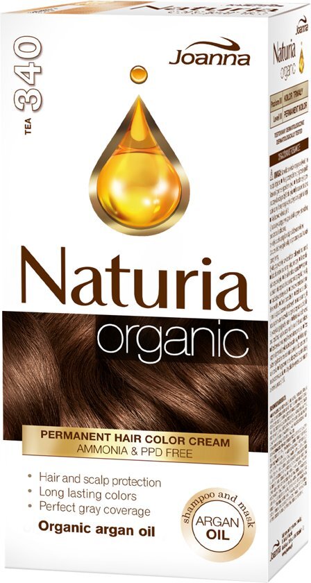 - Joanna NATURIA ORGANIC Natuurlijk Tea nr.340 Haarverf 0% PPD Ammonia etc