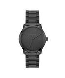 Lacoste Drie Hand Quartz Beweging Horloge voor Mannen LACOSTE.12.12 Metropole Collectie met Zwarte Roestvrij Stalen Armband - 2011421