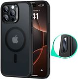 ESR Classic Hybrid HaloLock Hoesje Geschikt voor Apple iPhone 16 Pro Max | Compatibel met MagSafe / Qi2 en HaloLock | Back Cover met Magneet | Cameraregelaar Control Knop | Frosted Zwart