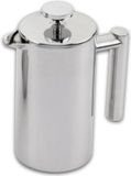 Cafè Ole Dubbelwandige Cafetiere 12 Cup - Geborsteld - 1,5L - RVS