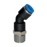 RIEGLER 109244-154.018-8 steekschroefverbinding 45° »Blauwe serie«, draaibaar, R 1/8 buiten, Ø 8 mm, 1 stuk