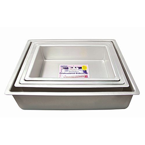 PME OBL09133 Aluminium Langwerpige Cake Pan 9 x 13 x 3-Inch Diep Zilver