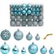vidaXL Kerstballen 100 stuks turquoise