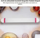 Cerappngo Rouleau à pâtisserie en plastique pour petits desserts, pâte à sucre, argile, cuisine, pizza et loisirs