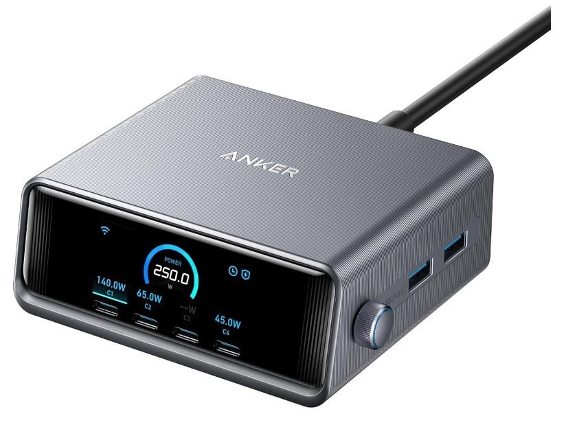 Anker Prime 250W GaN Charger - 6-Port - Black
