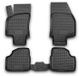 OMAC A008673 Jeu de tapis de sol ETP (élastomère thermoplastique), noir