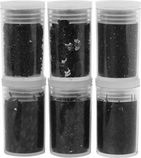Creativ Company CC Glitter- und Pailletten-Set Schwarz 6x5 g