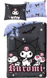 Hello Kitty Dekbedovertrek Kuromi Dark