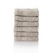 ALCLEAR comfort badstof handdoek set absorberend 100% Ökotex katoen, badstof serie in 6 kleuren en 5 maten, kleur: zilvergrijs, 6x gezichtsdoeken 30x30 cm