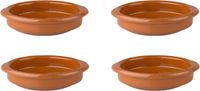Merkloos / Sans marque Wegter Grootverbruik Bv Tapas Schaaltjes - 8x stuks - terracotta - ovenbestendig - crème brulee ovenschaaltjes
