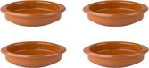 Merkloos / Sans marque Wegter Grootverbruik Bv Tapas Schaaltjes - 8x stuks - terracotta - ovenbestendig - crème brulee ovenschaaltjes