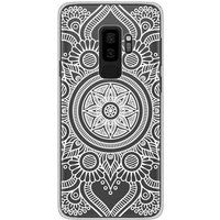 Samsung Galaxy S9 Plus mandala blanc bedrukt siliconen hoesje