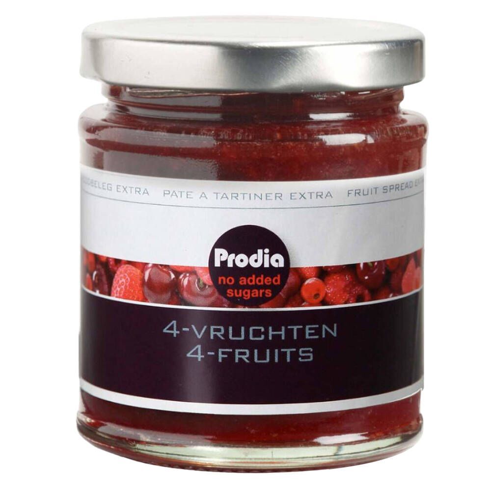 Prodia Prodia Broodbeleg Extra 4 Vruchten 215 g