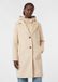 Comma Outdoor-Mantel Dames Lichtbeige Wol Polyester Flanel Maat 38
