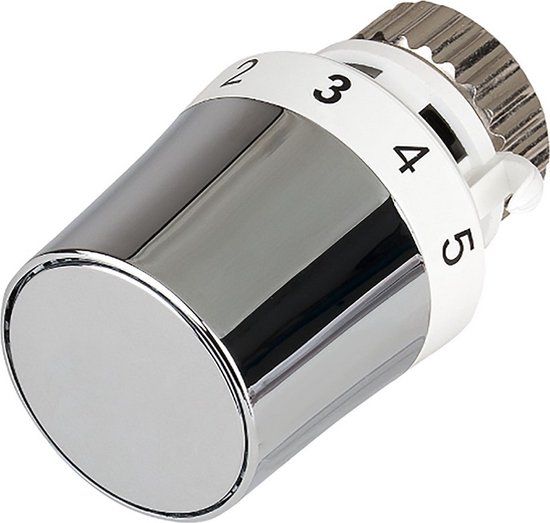 Honeywell Thera 5 thermostaatkop - M30x1,5 - Wit/Chroom