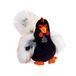 Histoire d'ours Le Coq'rico Pluche Haan Zwart 26cm