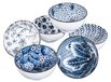 Set van 6 bols en céramiques japonais