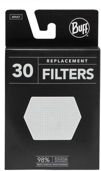 BUFF Filter Refill FM70/310 - 30 Pack - White - Child Face Mask Filter