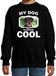 Bellatio Decorations Rottweiler Honden trui / sweater my dog is serious cool zwart - kinderen - Rottweilers liefhebber cadeau sweaters - kinderkleding / kleding 122/128