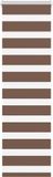 vidaXL Zebra rolgordijn 45x150 cm stofbreedte 40,9 cm polyester bruin