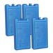 Gerimport Koelelement - 4x - dik - 500 ml - 9,5 x 17,5 x 4 cm - blauw - kunststof