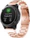 By Qubix - Stalen schakelband - Rosé goud - 26mm Quickfit - Geschikt voor Garmin Epix Pro Gen 2 (51mm) / Quatix 7X / 6X & Tactix 7 (pro)