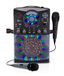 Singing Machine SML385U Karaoke systeem met bluetooth-verbinding, zwart voor Europa, led-lichteffecten, microfoon, USB, RCA-outputs, echo en balanscontrole en AUX-ingang.