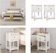 vidaXL Nachtkastjes - 2 stuks - 40x35x61,5 cm - Massief Grenenhout - Wit