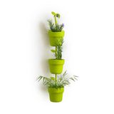 Zendea 3 groene bloempotten voor aan de muur