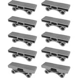 cyclingcolors 10 x eindstuk, lattenhouder, 38 mm, dubbel ophangbaar, voor lattenbodem, 11 mm, zacht, flexibel, bed, meubels