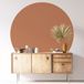 Sticker Mural Rond - Couleur Tendance - Diamètre 80 cm - Adhésif Mat