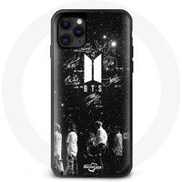 Maniacase Etui voor Iphone 11 Pro BTS handtekening leden Rm Jin Jimin V Suga Jungkook J-hope
