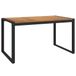 Syfax Tuintafel met U-vormige poten 140x80x75 cm massief acaciahout
