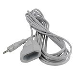 UNITEC Euro-verlenging met stekker en koppeling, 5 meter, wit
