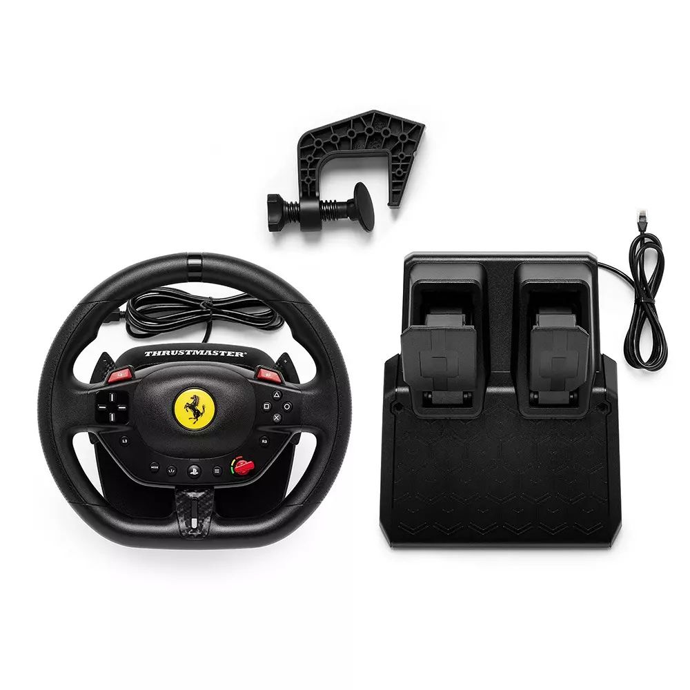 Thrustmaster T98-P FERRARI 296 GTB Zwart Stuurwiel + pedalen Analoog/digitaal PC, PlayStation 4, PlayStation 5