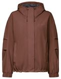 VAUDE Mineo regenjas, hardshelljas, dames outdoor sportjassen, waterdicht, winddicht, hardshell, capuchon, losse pasvorm
