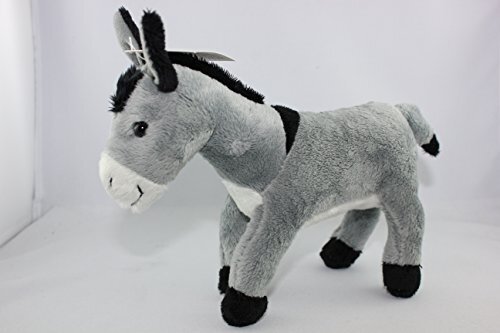 Cornelissen Pluche dier ezel 20cm, grijs, knuffeldieren knuffeldieren boerderijdieren paarden ponys Muli