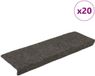 vidaXL Trapmatten zelfklevend 20 stuks 65x21x4 cm antraciet