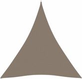 vidaXL Zonnescherm Driehoekig 3x3x3m Oxford Stof Taupe
