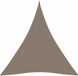vidaXL Zonnescherm Driehoekig 3x3x3m Oxford Stof Taupe