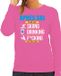 Bellatio Decorations Apres ski sweater/trui voor dames - to do list - roze - wintersport - skien XL