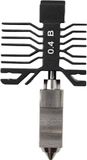 BROZZL All Metal Hotend voor Bambu Lab incl. Plated Copper mondstuk 0,4 mm diameter