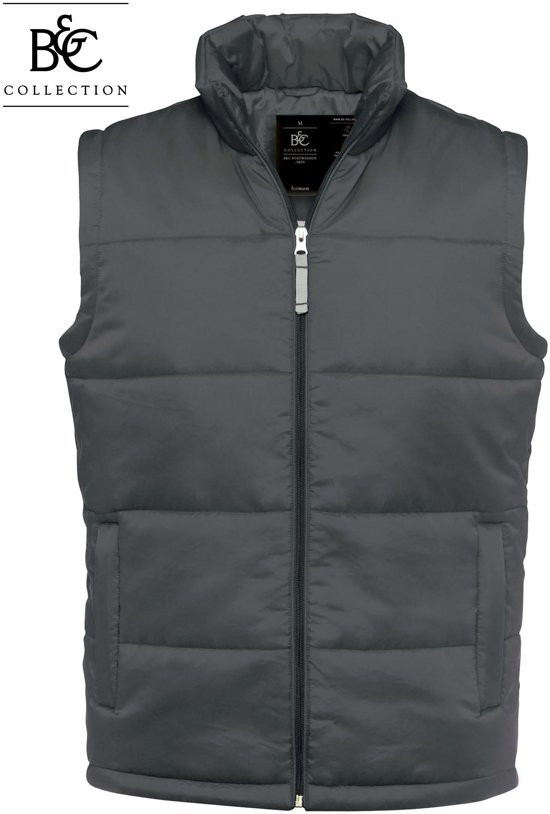 B&C Collection Heren Bodywarmer Maat M Kleur Donker Grijs