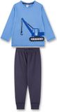 Sanetta Pyjama Lange Mouw Katoen Blauw Printopdruk Mannen 128