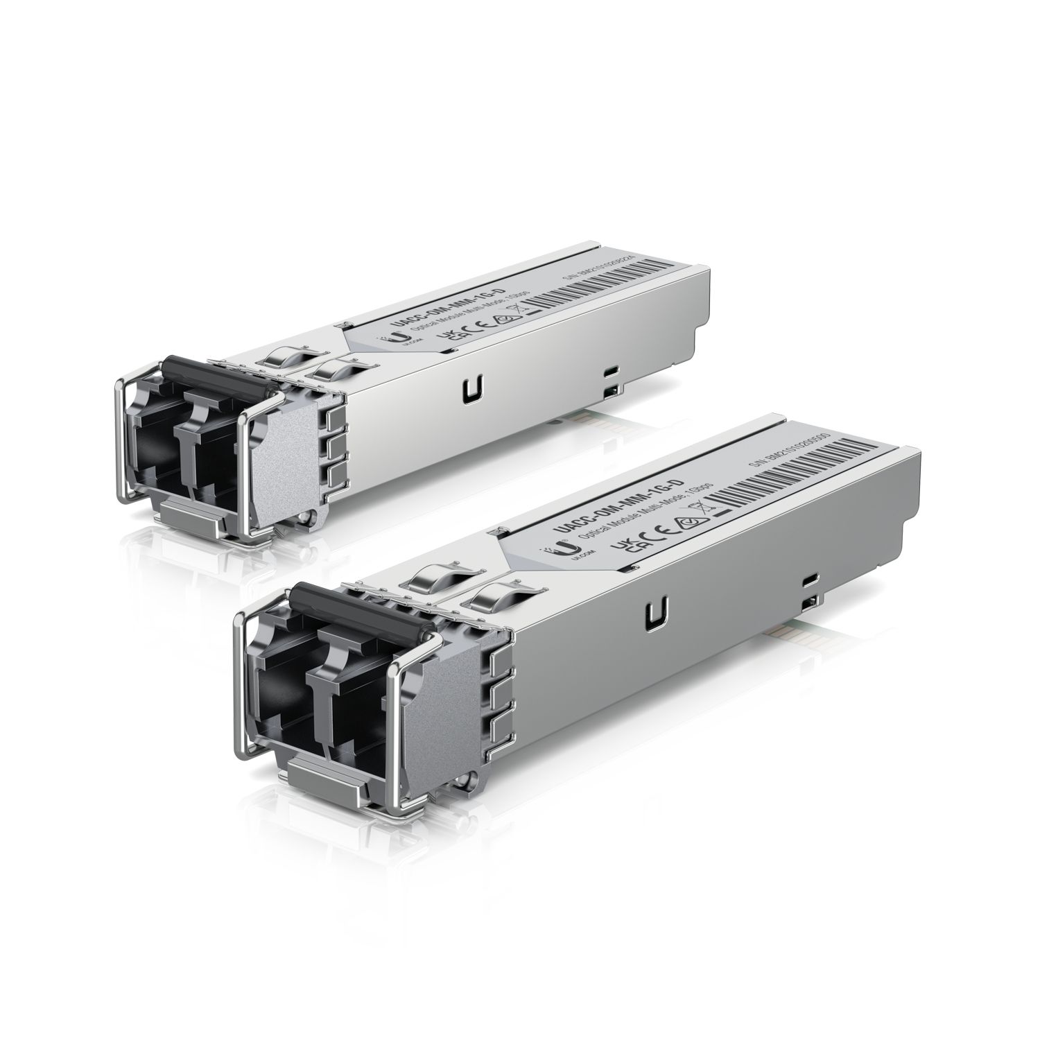 Ubiquiti UACC-OM-MM-1G-D-2 - SFP Transceiver - Fiber Optic - 1250 Mbit/s - 550m - 2-pack