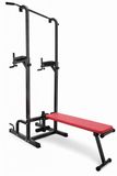 Multifunctionele Tonic Smart Total Power Body Crunch Pump Display Computer Home Multifunctionele uitrusting voor thuisfitnessapparatuur, Power Tower Dip Bar / Compact Crunch Machine